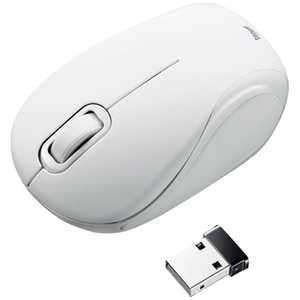 サンワサプライ 静音ワイヤレスBlueLEDマウス[USB](2ボタン･ホワイト) MA-WBL36W