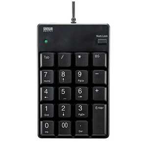 サンワサプライ USB2.0ハブテンキー Tabキー付き(ブラック) NT-17UH2BKN サンワサプライ USB2.0ハブテンキー Tabキー付き(ブラック) NT-17UH2BKN