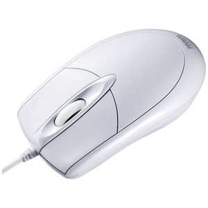 サンワサプライ マウス ホワイト [光学式 /有線 /3ボタン] MA-130HPW