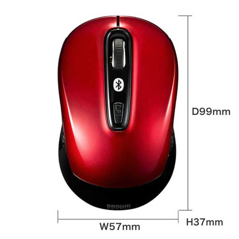 サンワサプライ サンワサプライ 無線BlueLEDマウス[Bluetooth 3.0] MA-BTBL29R(3ボタン･レッド)  MA-BTBL29R(3ボタン･レッド) 
