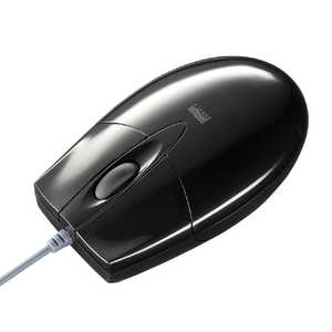 サンワサプライ マウス ブラック [BlueLED /有線 /3ボタン /PS/2・USB] MA-BL3UPBKN
