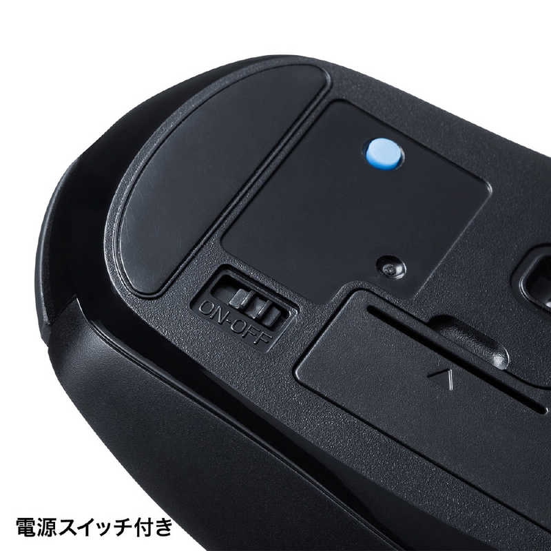 サンワサプライ サンワサプライ Bluetooth 5.0 ブルーLEDマウス MA-BTBL162BK MA-BTBL162BK