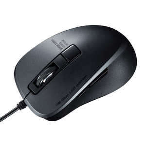 ＜コジマ＞ サンワサプライ マウス ブラック BlueLED 5ボタン USB 有線 MABL156BK