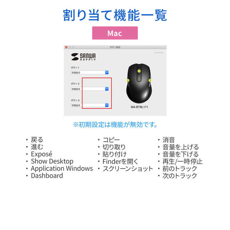 サンワサプライ サンワサプライ Bluetooth 4.0 ブルーLEDマウス(5ボタン･左右対称) MA-BTBL171W MA-BTBL171W