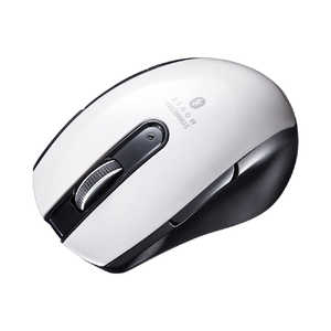 ＜コジマ＞ サンワサプライ Bluetooth 4.0 ブルーLEDマウス(5ボタン・左右対称) ホワイト MABTBL171W
