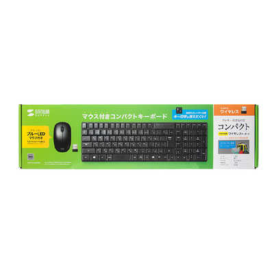 サンワサプライ キーボード・マウスセット ブラック USB ワイヤレス ...