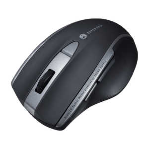 サンワサプライ マウス SUPER GRIP 静音 [BlueLED /無線(ワイヤレス) /5ボタン /Bluetooth] ブラック MA-BTBL167BK