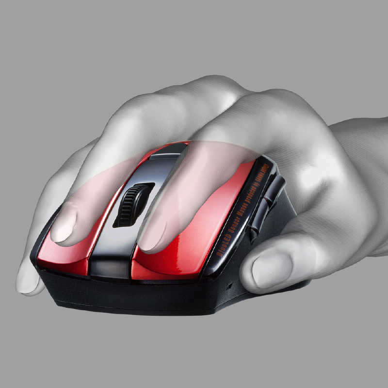 サンワサプライ サンワサプライ マウス SUPER GRIP 静音 [BlueLED /無線(ワイヤレス) /5ボタン /Bluetooth] レッド MA-BTBL167R MA-BTBL167R