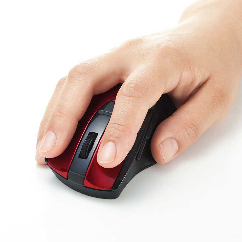 サンワサプライ サンワサプライ マウス SUPER GRIP 静音 [BlueLED /無線(ワイヤレス) /5ボタン /Bluetooth] レッド MA-BTBL167R MA-BTBL167R