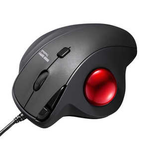 サンワサプライ マウス トラックボール [光学式 /有線 /5ボタン /USB] ブラック MA-TB184BK