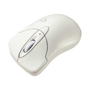 サンワサプライ 静音BluetoothブルーLEDマウス "イオプラス"(アイボリー) MA-IPBBS303IV