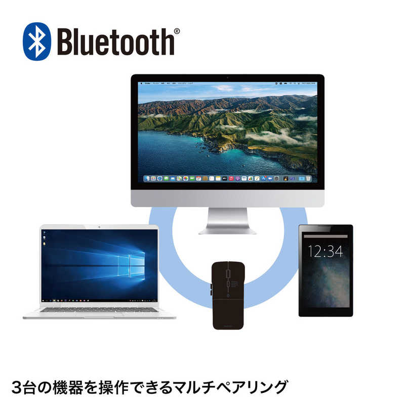 サンワサプライ サンワサプライ 静音Bluetooth5.0 IR LEDマウス(5ボタン・静音) MA-BTIR1165BK MA-BTIR1165BK