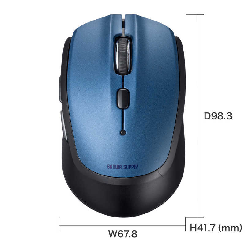 サンワサプライ サンワサプライ BluetoothブルーLEDマウス(5ボタン) MA-BB509BL MA-BB509BL