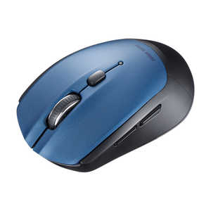 サンワサプライ マウス [BlueLED /無線(ワイヤレス) /5ボタン /Bluetooth] ブルー MA-BB509BL
