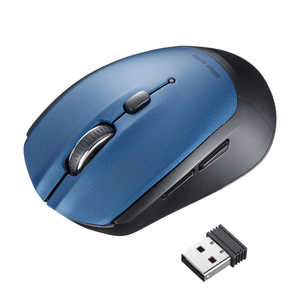 サンワサプライ ワイヤレスブルーLEDマウス(5ボタン) MAWB509BL