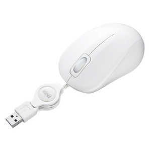 サンワサプライ マウス SIAA抗菌 静音 [BlueLED /有線 /3ボタン /USB] ホワイト MA-MBSK315W