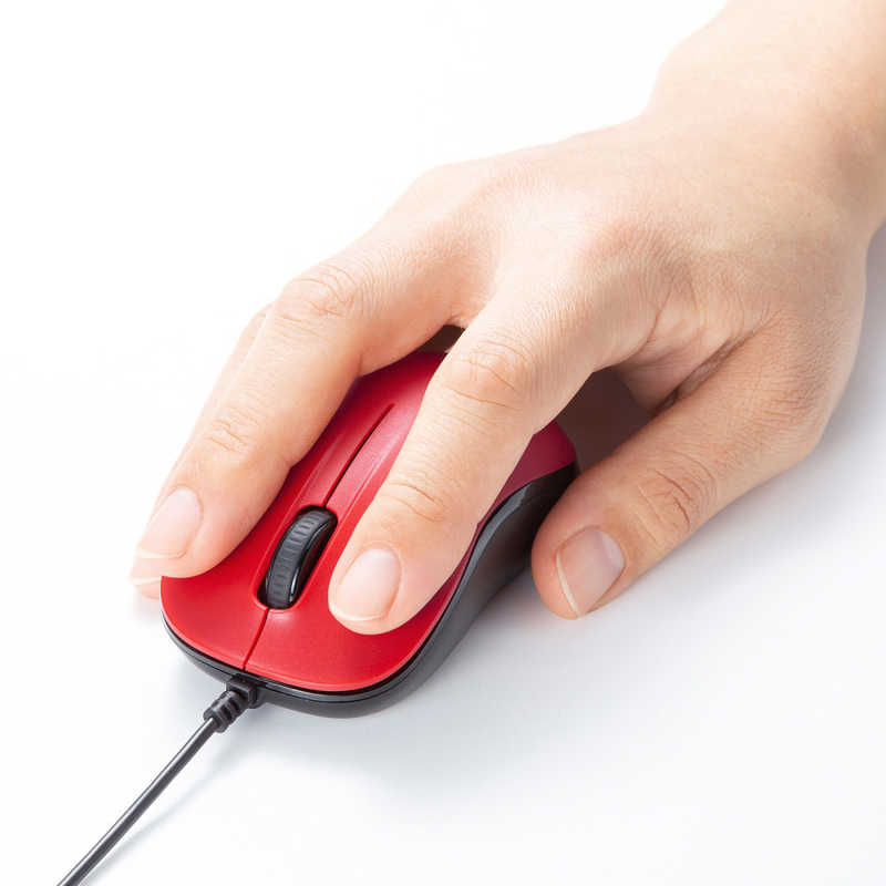 サンワサプライ サンワサプライ マウス [BlueLED /有線 /3ボタン /USB] レッド MA-SBL188RN MA-SBL188RN
