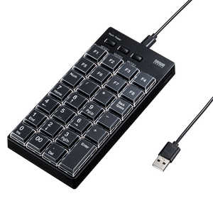 サンワサプライ プログラマブルテンキー(有線モデル) NT-26UBK サンワサプライ プログラマブルテンキー(有線モデル) NT-26UBK