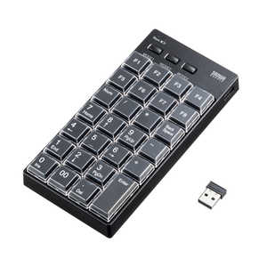 サンワサプライ プログラマブルテンキー(2.4Gモデル) NT-WL26BK サンワサプライ プログラマブルテンキー(2.4Gモデル) NT-WL26BK