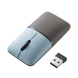 サンワサプライ マウス SLIMO 静音 [BlueLED /無線(ワイヤレス) /3ボタン /USB] ブルー MA-WBS310BL
