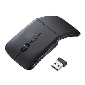 サンワサプライ マウス 静音 薄型 [IR LED /無線(ワイヤレス) /3ボタン] MA-WIS3117BK