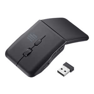 サンワサプライ マウス 静音 薄型 [IR LED /無線(ワイヤレス) /5ボタン] MA-WIS5117BK