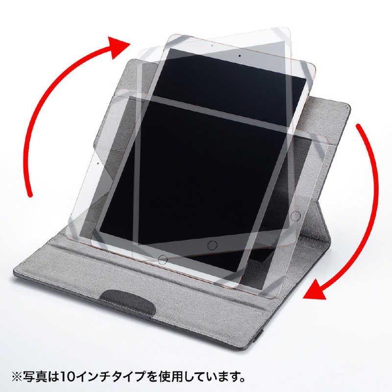 サンワサプライ サンワサプライ 汎用タブレットケース(8インチ･回転スタンド) PDA-TABKA8BK PDA-TABKA8BK