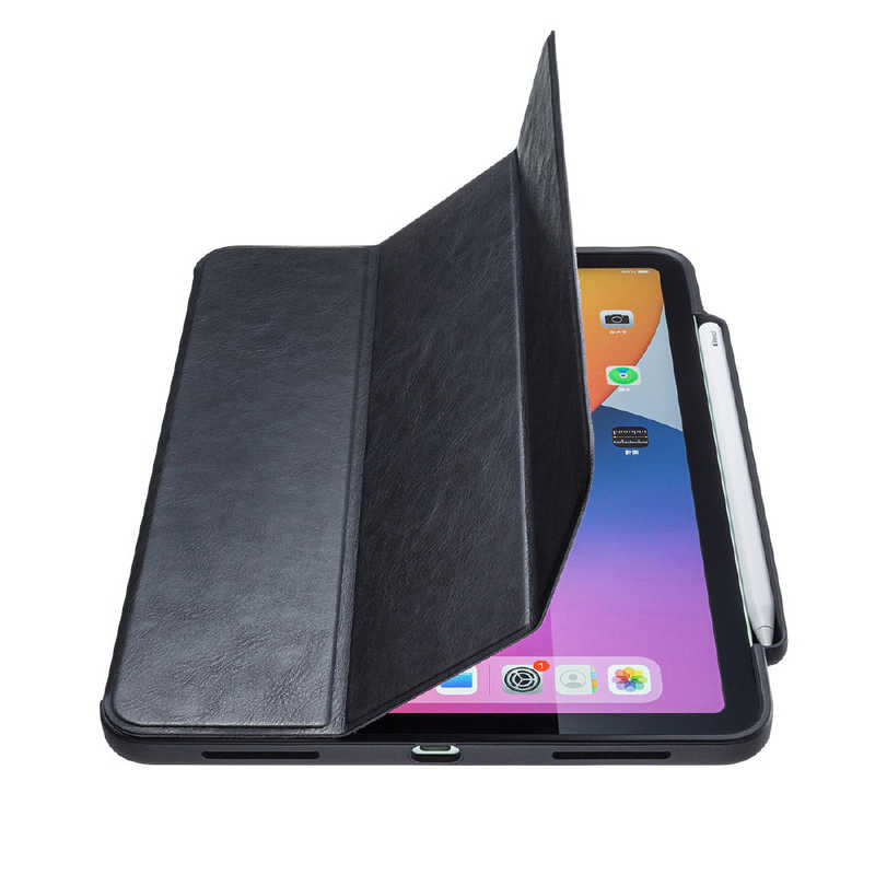 サンワサプライ サンワサプライ 10.9インチ iPad Air(第4世代)､11インチ iPad Pro(第2/1世代)用 Apple Pencil収納ポケット付きケース ブラック PDA-IPAD1714BK PDA-IPAD1714BK