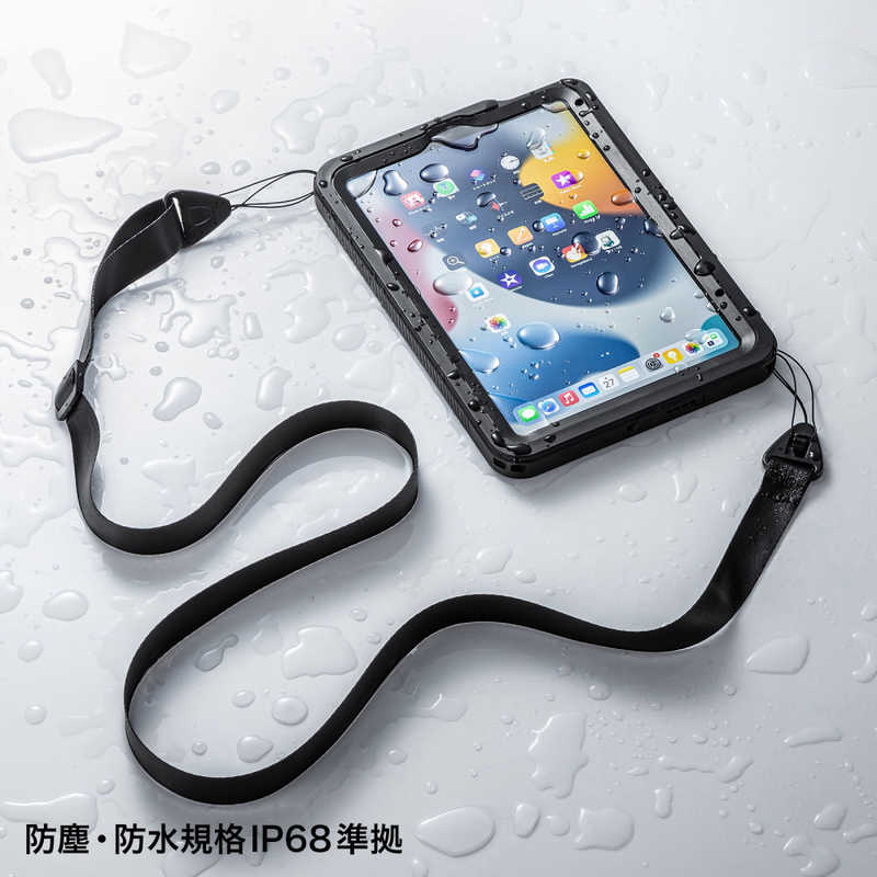 サンワサプライ サンワサプライ iPad mini(第6世代)用 耐衝撃防水ケース PDA-IPAD1816 PDA-IPAD1816