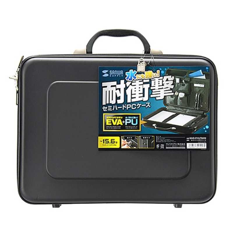 インチワイ サンワサプライ PayPayモール店 通販 PayPayモール BAG-EVA7BKN セミハードPCケース (15.6インチワイド・シングル・ブラック) カメラのキタムラ ブラック