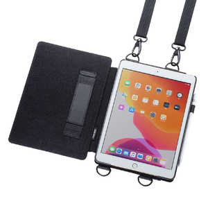 サンワサプライ iPad 10.2インチ ショルダｰベルト付きケｰス PDA-IPAD1611BK