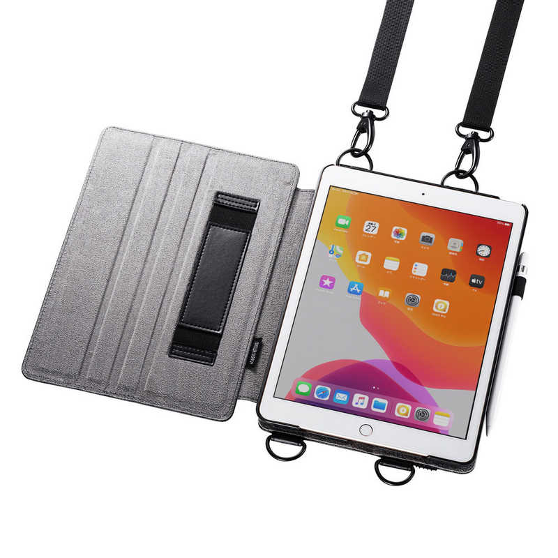 サンワサプライ サンワサプライ iPad 10.2インチ スタンド機能付きショルダーベルトケース PDA-IPAD1612BK PDA-IPAD1612BK