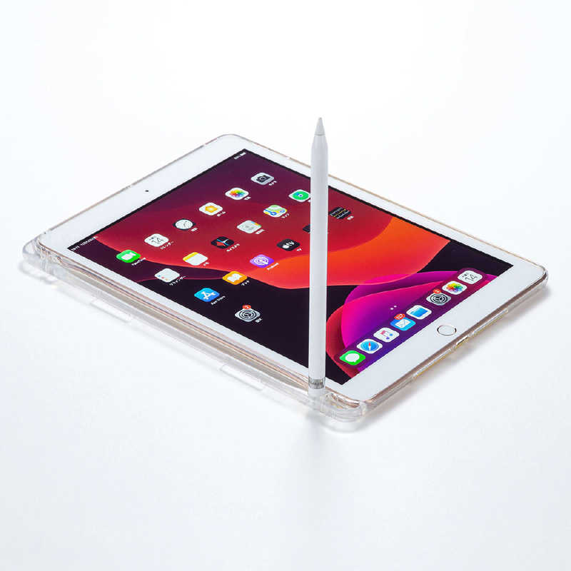 サンワサプライ サンワサプライ iPad 10.2インチ Apple Pencil収納ポケット付きクリアカバー PDA-IPAD1618CL PDA-IPAD1618CL