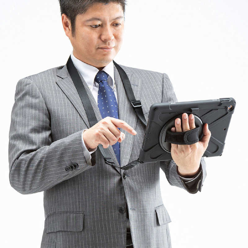 サンワサプライ サンワサプライ 10.2インチ iPad(第7世代)用 前面保護フィルター付耐衝撃ケース PDA-IPAD1620BK PDA-IPAD1620BK