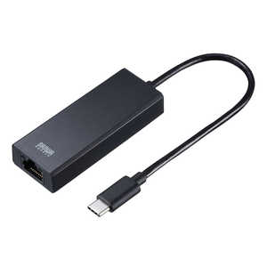 サンワサプライ USB3.2 Type-C-LAN変換アダプタ（2.5Gbps対応） USB-CVLAN6BK
