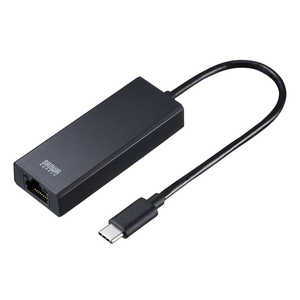 サンワサプライ USB3.2 Type-C-LAN変換アダプタ(2.5Gbps対応) USB-CVLAN6BK サンワサプライ USB3.2 Type-C-LAN変換アダプタ(2.5Gbps対応) USB-CVLAN6BK