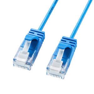 サンワサプライ 極細LANケーブル KB-SL6A-02BL サンワサプライ 極細LANケーブル KB-SL6A-02BL
