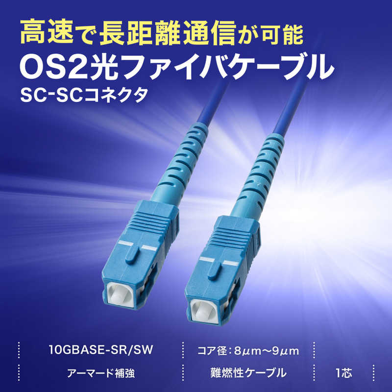 サンワサプライ サンワサプライ アーマード1芯光ファイバケーブル(シングルモード､SC-SC､3m) HKBAM1SCSC103 HKBAM1SCSC103