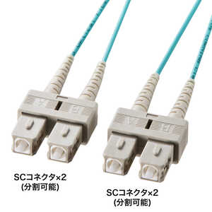 サンワサプライ メガネ型光ファイバケーブル(マルチ50μmOM3、SC×2-SC×2、10m) HKB-OM3SCSC-10N サンワサプライ メガネ型光ファイバケーブル(マルチ50μmOM3、SC×2-SC×2、10m) HKB-OM3SCSC-10N
