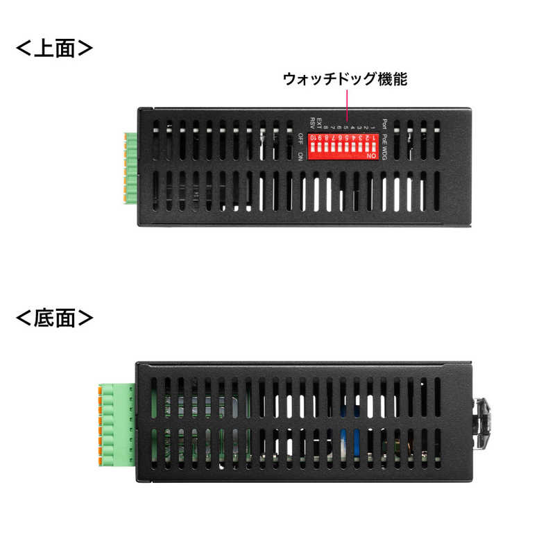 サンワサプライ サンワサプライ 産業用ギガビット対応PoEスイッチングハブ(IEEE802.3bt/8ポート) LAN-GIGAPOEFA84 LAN-GIGAPOEFA84