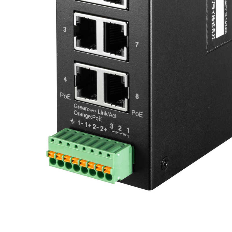 サンワサプライ サンワサプライ 産業用ギガビット対応PoEスイッチングハブ(IEEE802.3bt/8ポート) LAN-GIGAPOEFA84 LAN-GIGAPOEFA84