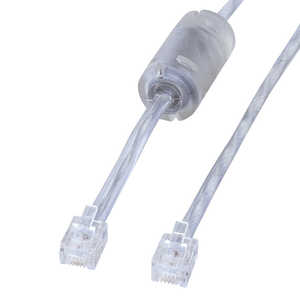 サンワサプライ コア付シールドツイストモジュラーケーブル(5m) TEL-FST-5N2 サンワサプライ コア付シールドツイストモジュラーケーブル(5m) TEL-FST-5N2