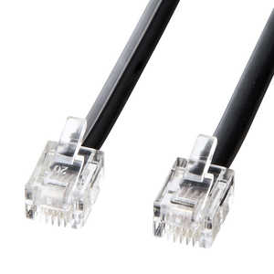 サンワサプライ モジュラーケーブル(1m) TEL-N1-1BKN2 サンワサプライ モジュラーケーブル(1m) TEL-N1-1BKN2