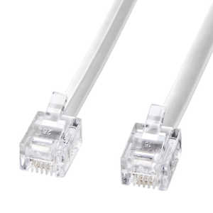サンワサプライ モジュラーケーブル 白 TELN13N2 サンワサプライ モジュラーケーブル 白 TELN13N2