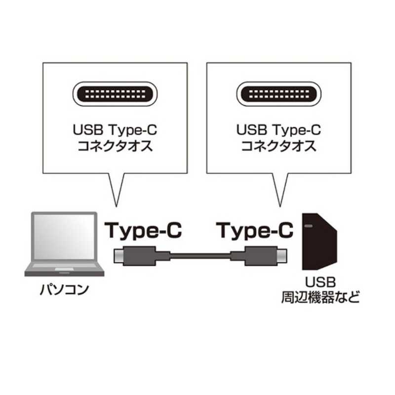 サンワサプライ サンワサプライ 0.5m[USB-C ⇔ USB-C]2.0ケーブル 充電･転送 USB PD対応 3A KU-CC05 ブラック KU-CC05 ブラック