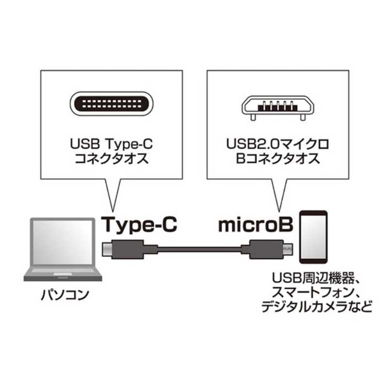 サンワサプライ サンワサプライ 2.0m[USB-C ⇔ USB microB]2.0ケーブル 転送 KU-CMCBP320 ブラック KU-CMCBP320 ブラック