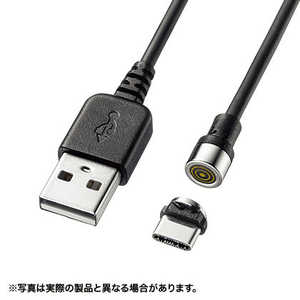 サンワサプライ Magnet脱着式USB Type-Cケーブル(データ&充電) 1m KU-MGDCA1