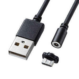 サンワサプライ 超小型Magnet脱着式microUSBケーブル 1m KU-CMG1