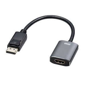 サンワサプライ 0.15m[DisplayPort オス→メス HDMI]変換アダプタ HDR対応 AD-DPHDR01