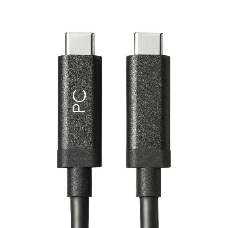 サンワサプライ サンワサプライ 5m[USB-C ⇔ USB-C]3.2 Gen2ケーブル 充電･転送 USB PD対応 60W ブラック KC-ALCCA1250 KC-ALCCA1250